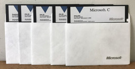 Set Lot 5 Microsoft C for DOS Systems HD Floppy Disks - $1,000.00