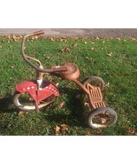 VINTAGE RED TRICYCLE - AS IS - PARTS/RESTORE/DECOR - £135.25 GBP