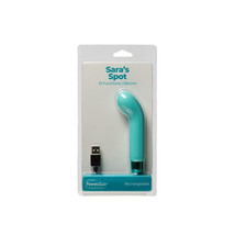 Sara&#39;s Spot Rechargeable Bullet With Removable G-Spot Sleeve Teal - £27.93 GBP