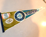 Vintage Wincraft 1998 Seattle Mariners MLB Baseball 30&quot;x12&quot; Pennant banner - £6.25 GBP