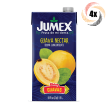 4x Cartons Jumex Guava Flavor Drink 64 Fl Oz ( Fast Free Shipping! ) - £34.16 GBP