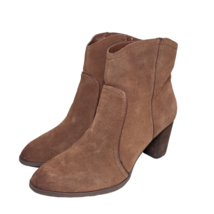 G.H. Bass Womens Amanda Brown Suede Closed Toe Zip High Heels Ankle Boots Sz 9.5 - £31.96 GBP
