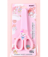 My Melody Scissors w/Safety Cover - Easy Cut - Charm Attached - £4.38 GBP