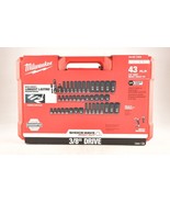 *Milwaukee 49-66-7009 3/8 In Drive Impact Socket Set, Metric, Sae, 43 Pc. - $148.31 CAD