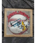 VINTAGE 1980s Lynyrd Skynyrd Baseball Framed Carnival Mirror - £155.69 GBP