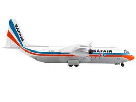 Lockheed L-100-30 Commercial Aircraft &quot;Safair&quot; White with Blue and Orange Stripe - $65.76