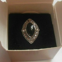Vintage AVON Genuine Onyx Ring Size 6 NIB - £27.26 GBP