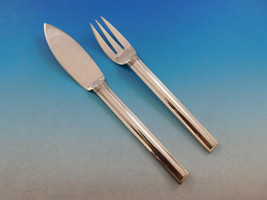 Cannes by Puiforcat France Sterling Silver Flatware Individual Fish Set 2-pc - £508.13 GBP