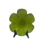 Lime Green Floral Shaped Candy Dish Bowl 10 inch Diameter - £7.13 GBP