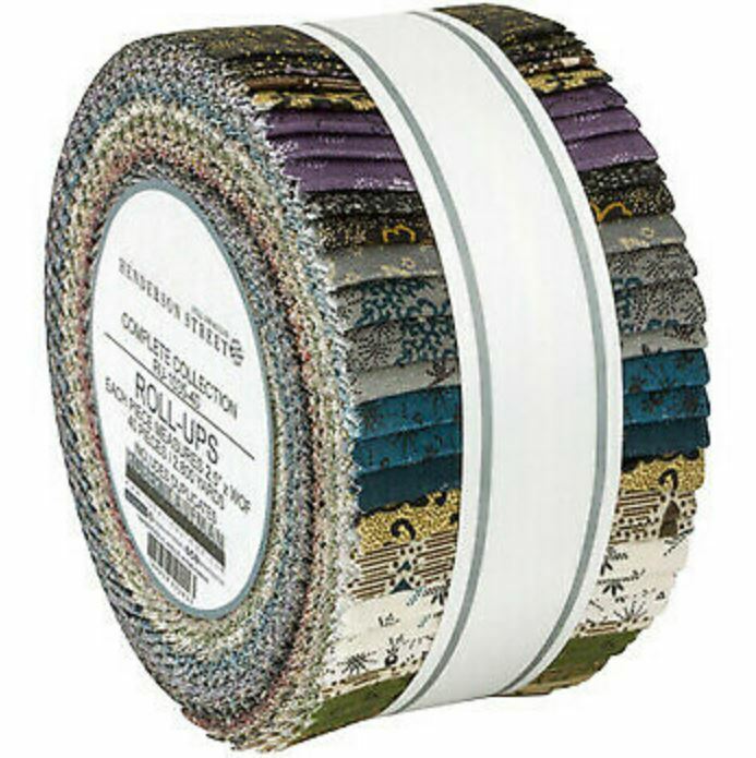 Jelly Roll Henderson Street Jill Shaulis Quilter&#39;s Cotton Fabric Precuts... - $36.97