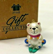 Avon Wee Winter Friends Polar Bear Miniature Ornament - £3.90 GBP