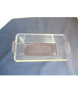 Vtg Pyrex loaf pan clear handles 214 C-N rectangle 10-1/2&quot; x 5-1/2&quot; x 3&quot; - £12.43 GBP