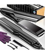 Hair Straightener and Curler 2 in 1, 8.5 Inch² Extra-Large 3D Floating C... - £20.53 GBP