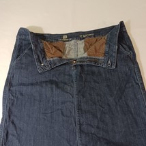 Liz Claiborne Classic Stretch Women's Cotton Blend Denim Blue Jeans Skirt Sz 18 image 8