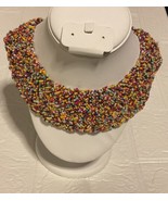 Natasha African muticolored beard necklace 22 Inches With 4 Inch Extender - $89.46 CAD