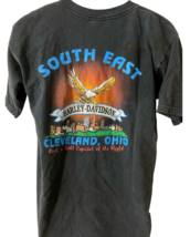 Men's Vintage 1995 Harley Davidson T- Shirt Cleveland OH Rock N Roll Sz Large image 2