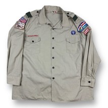 Vintage Boy Scouts of America Button Down USA Made Men&#39;s Adult Uniform S... - £35.47 GBP