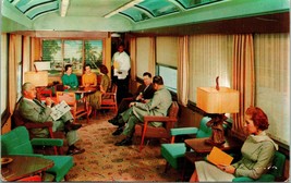 Vtg Postcard Sun Lounge Silver Meteor NY, FL USA Int Train Locomotive - £5.41 GBP