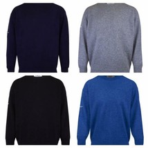 ProQuip Men&#39;s Lambswool Water-Repellent Crew Neck Sweater - Grey, Navy, ... - £66.21 GBP