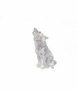 Wolf Howling 92035 Figurine Crystal Cut Acrylic Clear 3.5&quot; H - $23.76