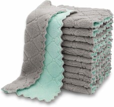 Kimteny 12 Pack Kitchen Cloth Dish Towels, Premium Dishcloths, Super, Gr... - $29.99