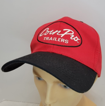 Corn Pro Trailers Trucker Snapback Red Black Hat Nissin Cap - $8.98