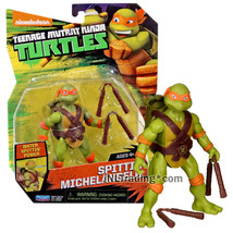 Year 2016 Teenage Mutant Ninja Turtles Tmnt 5 Inch Figure Spittin' Michelangelo - £27.93 GBP