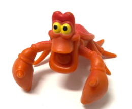 Disney The Little Mermaid SEBASTIAN the Crab 2&quot; Wide PVC Cake Topper Figure - £3.89 GBP