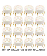 16Pcs 9 Pin Ceramic Tube Socket for 12AX7 EL84 5670 6922 12AU7 Audio PCB... - $17.92 CAD+