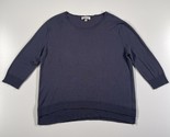 Kinross Cashmere Sweater Women&#39;s M Purple Baggy Loose Layered Look Drape... - £29.73 GBP
