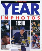 ORIGINAL Vintage 1990 Hockey News Magazine Year in Pictures Brett Hull Lemieux - £11.86 GBP