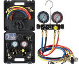  HVAC Gauges with Hoses, AC Manifold Gauge Set - £122.56 GBP