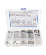 Stainless Steel UNC Screw &amp; Nut Kit #2-56 #4-40 #6-32 Button Head Socket... - $617.81 MXN