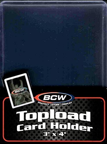 500 BCW 3 X 4 Card Topload Holders Plus 500 Card Sleeves