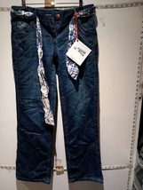 Next Ladies jeans Boyfriend relaxed leg Carpenter pockets Light size 8 R... - $37.26