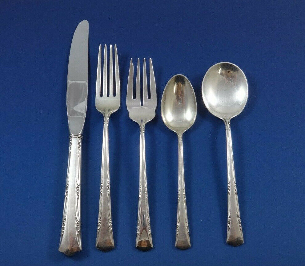 Primary image for Greenbrier by Gorham Sterling Silver Flatware Set For 12 Service 68 Pieces