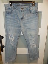 Old Navy Boyfriend Straight/Droit Light Wash Distress Denim Jeans Size 1... - $27.00