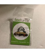 NEW Tee Turtle Owl Reading 1&#39;&#39; Pin - $249.87 MXN