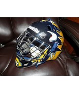 BUFFALO SABRES FULL-SIZE YOUTH GOALIE MASK HELMET PROOF EUC - $90.25