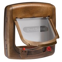 PetSafe Magnetic 4-Way Cat Flap Deluxe 420 Brown - £44.69 GBP