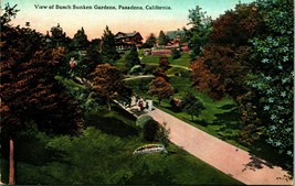 View Of Busch Sunken Gardens Pasadena California CA UNP DB Postcard F3 - £3.01 GBP