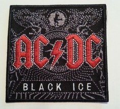 AC/DC~Black Ice Album~Embroidered Applique PATCH~3&quot;x 3&quot;~Iron or Sew On~NEW   - £3.83 GBP