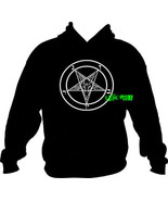BAPHOMET PENTAGRAM HOODIE SWEATSHIRT 666 death black metal satanic goth ... - £23.52 GBP+