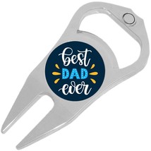 Best Dad Ever Golf Ball Marker Divot Repair Tool Bottle Opener - £9.43 GBP