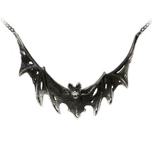 Alchemy Gothic Villa Diodati Pendant Large Flying Vampire Bat Necklace P... - $37.99