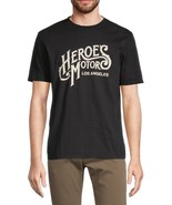 Heroes Motors Men&#39;s Crew Neck Signature Graphic T-Shirt in Black-Large - $17.97