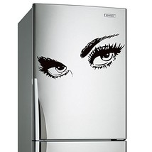 ( 31&#39;&#39; x 17&#39;&#39;) Vinyl Wall Decal Womens Eyes Silhouette / Sexy Teens Face Art Dec - £19.56 GBP