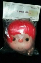 Wang&#39;s Cute Doll Head Red Yarn Hair 4.250&quot; - £3.92 GBP