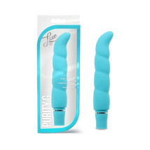 Blush Luxe Purity G Silicone Slimline G-Spot Vibrator Aqua - £27.64 GBP