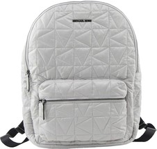 NWB Michael Kors Winnie Large Nylon Backpack Aluminum Gray 35T0UW4B7C Dust Bag - £74.20 GBP